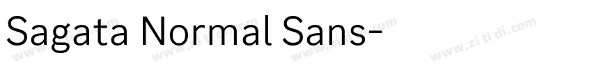 Sagata Normal Sans字体转换